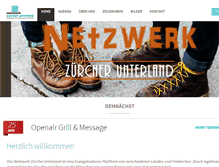 Tablet Screenshot of netzwerk-zu.ch